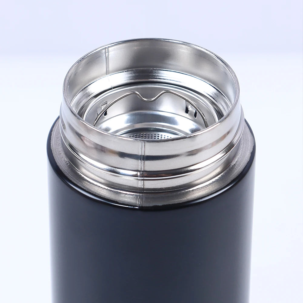 Smart Water Bottle with LED Temperature Display 500ML Stainless Steel Insulated Water Flask Tea Infuser Bottle Zpaxo