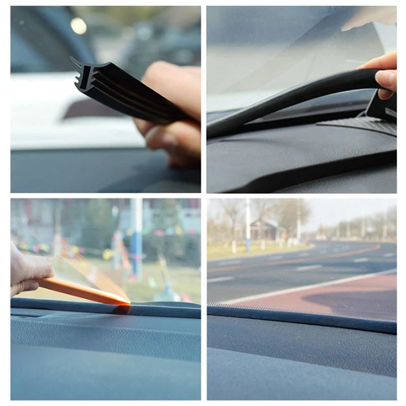 1 6M Car Dashboard Sealing Strip Noise Sound Insulation Rubber Strips