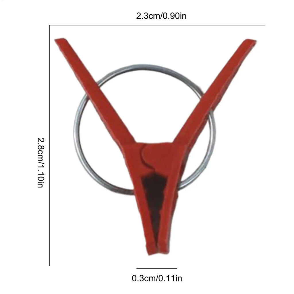 Grafting Clips Pack Of 50 Horticulture Grafting Clamp Falt Mouth Hooks Connecting For Vegetables Watermelon Gardening Tool Zpaxo
