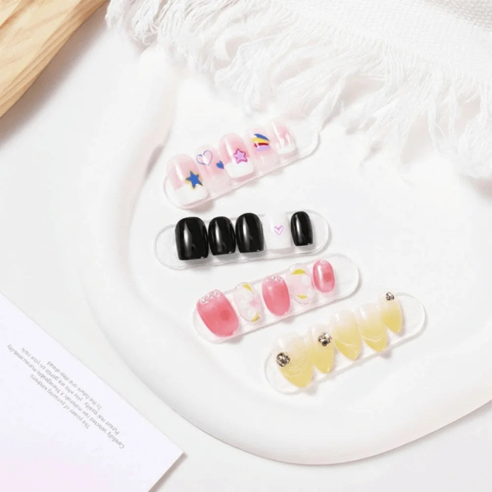 Durable Ultra Short Matte Nail Tips Thin Seamless Waterdrop Almond Zpaxo