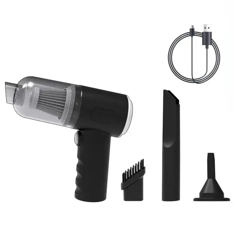 Portable Small Vacuum Cleaner For Multi Purpose Vehicles Small Household Pump Handheld Car Vacuum Cleaner Zpaxo black
