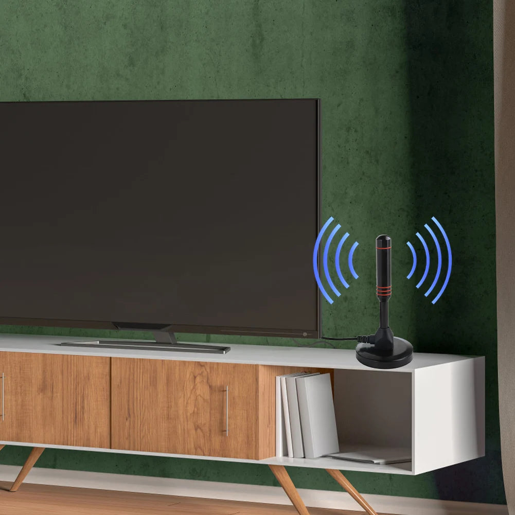 Portable TV Antenna Coax Cable Digital DVB-T DVB-T2 DAB Indoor
