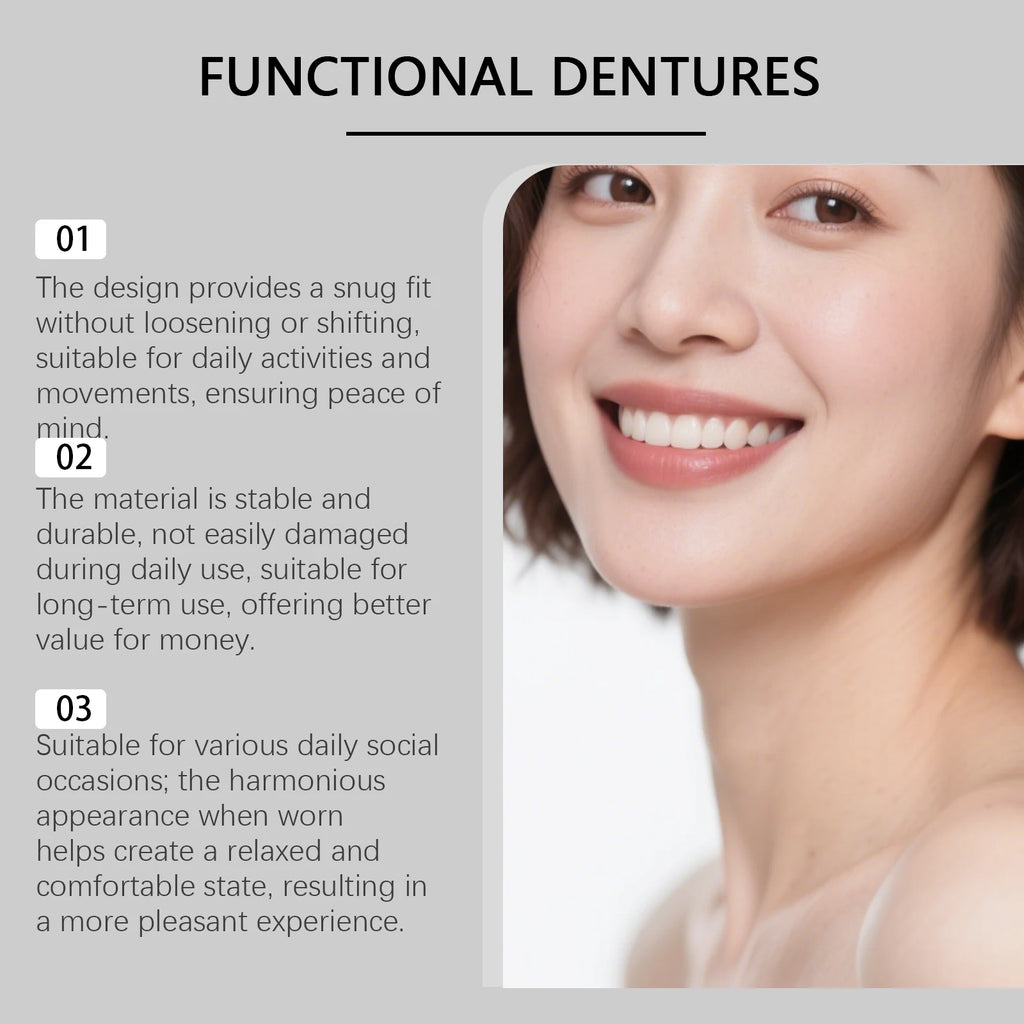 Tooth Decoration Set, Soft Material Lightweight Design Comfortable Portable Premium Improve Daily Social Smile Aesthetics Zpaxo