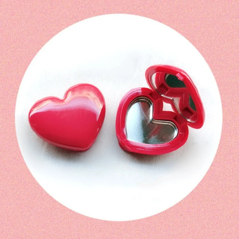 Love Heart Shape Empty Eyeshadow Case Refillable Easy Carry Rouge Zpaxo