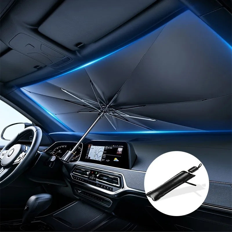 Portable Foldable Car Windshield Sunshade Blocks UV Heat Keeps