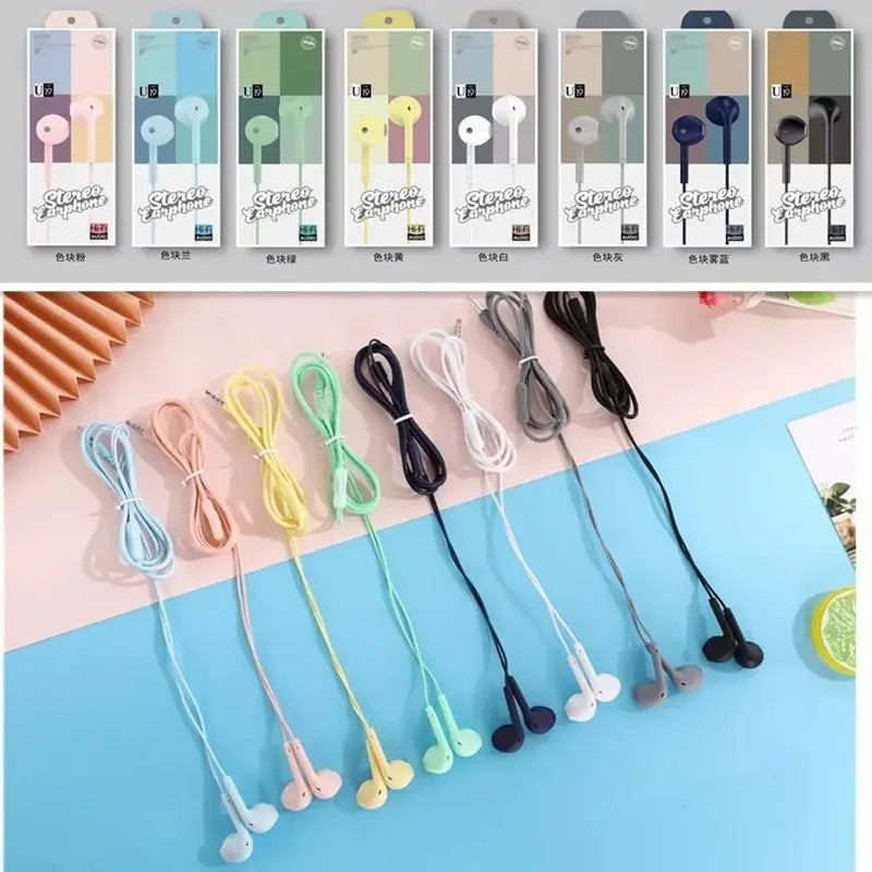 1PC 3.5mm Stereo In-Ear Earphone With Microphone Heavy Bass Wired Headset Earphones with Mic Universal for Xiaomi/Huawei/Samsung Zpaxo