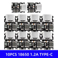 Mini Lithium Battery Charging Module 1A 1 2a Board TP4056 18650 Zpaxo 10PCS TYPE-C 1.2A