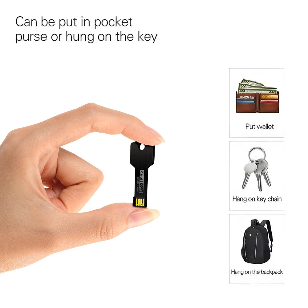 ZSUIT YS 10pcs Custom logo Key 32GB 64GB USB Flash Drive 2.0 Pen Drive 8G 16G Engrave Gifts Memory Stick for Car Storage U Disk Zpaxo