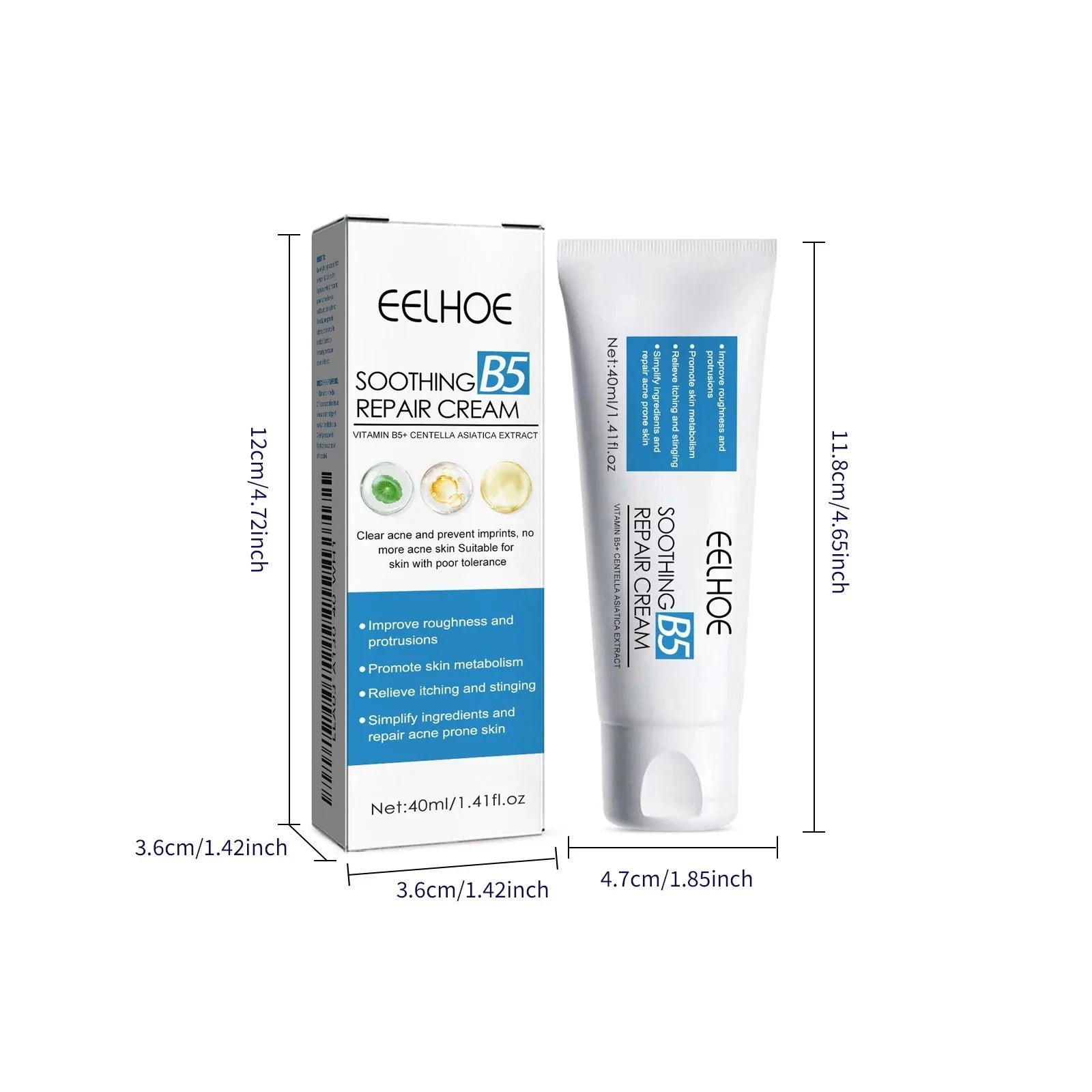 Eelhoe B5 Repair Cream – Soothing Hydrating Face Moisturizer Face Repair Cream Zpaxo