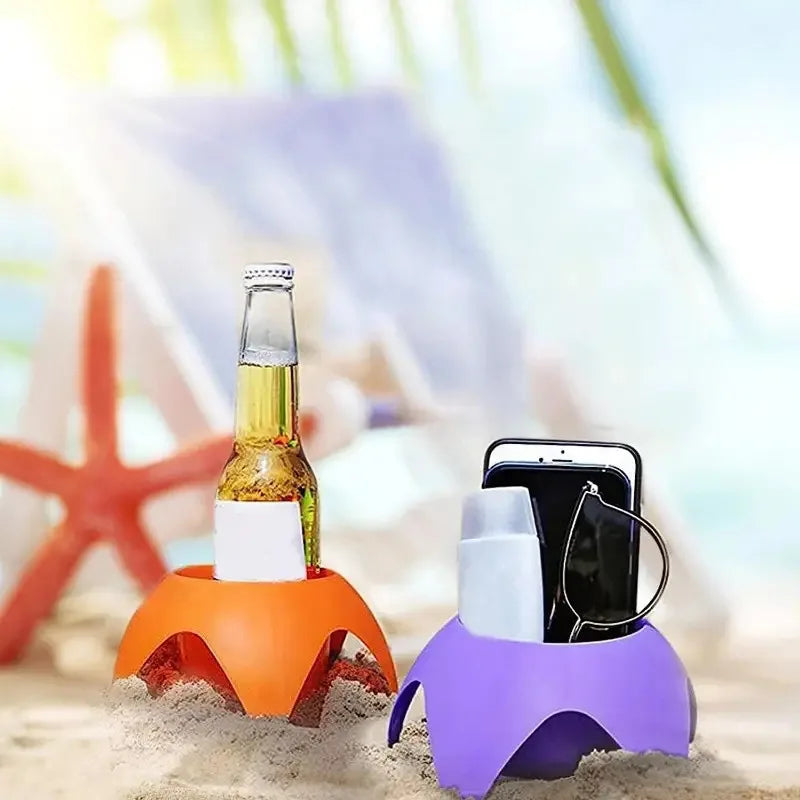 Beach Cup Holder Tray Drink Holders Portable Beer Stand Accessories Zpaxo