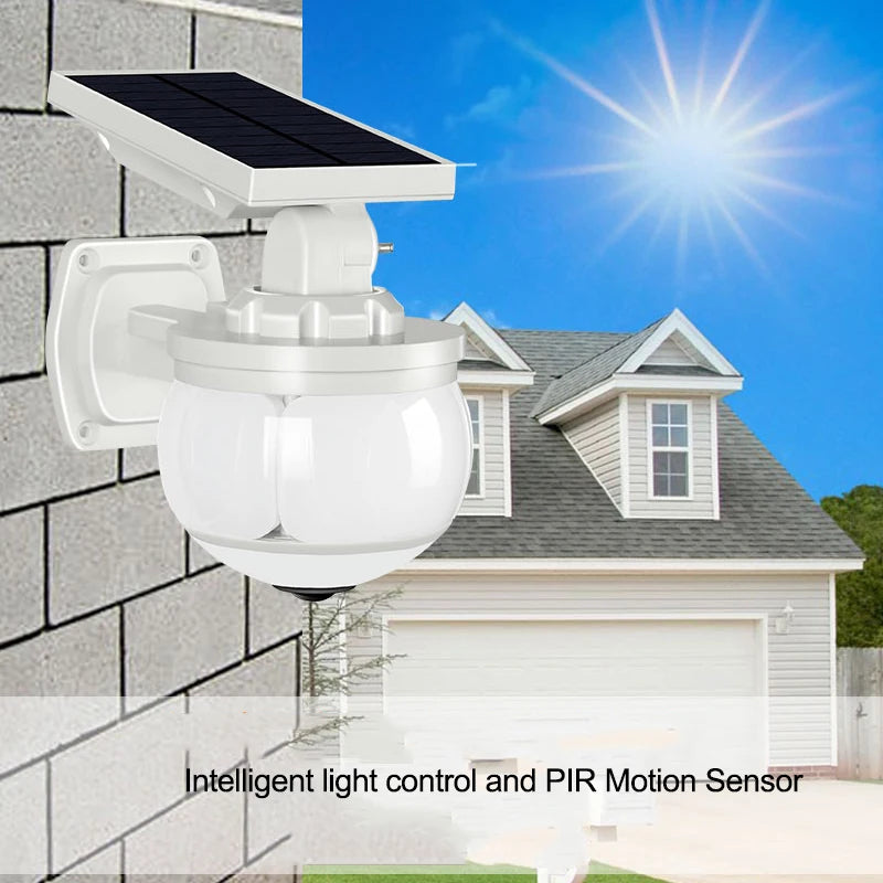 Solar Lights Motion Sensor Outdoor RGB Virtual Security Camera Zpaxo