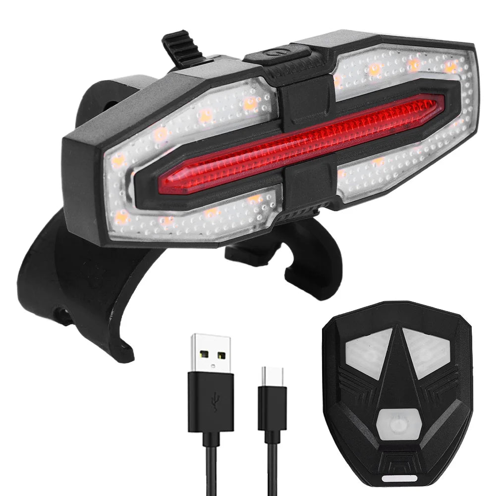 Electric Scooter Turn Signal Taillight USB Rechargable Remote Control Zpaxo 1Set