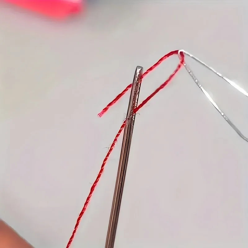 Colorful Plastic Needle Threader Cylindrical Threading Tool Sewing