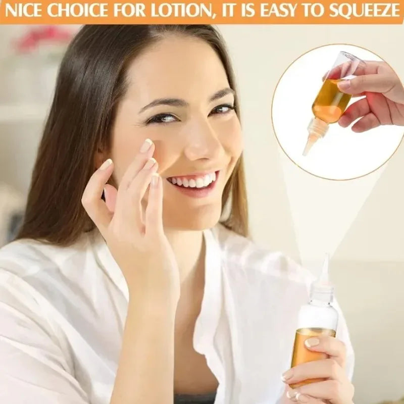 Empty Dropper Bottle Transparent Plastic Refillable Mini Squeeze