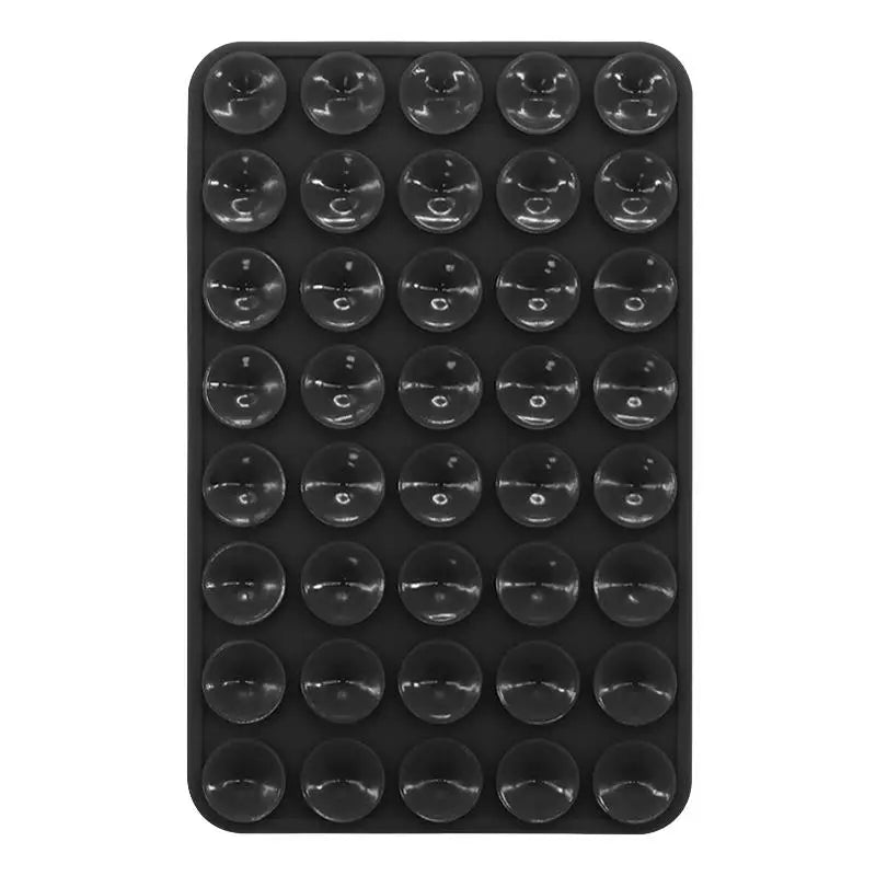 Multi-Functional Phone Case Backed Silicone Suction Pad Holder Double Side Suction Cup Bracket Fixture Desk Car Stand For iPhone Zpaxo Black