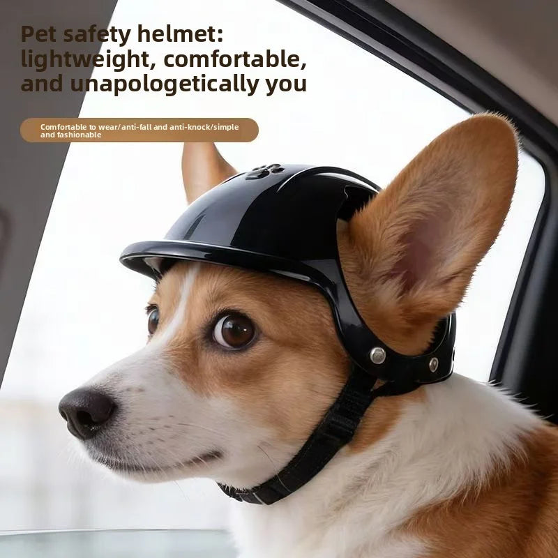 Fashion Pet Helmet for Dogs & Cats – Motorcycle Ride Accessory