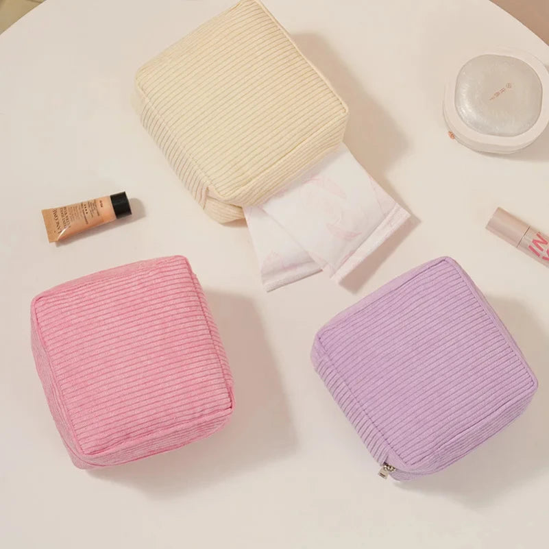 Sanitary Napkins Organizer Bags Women Portable Makeup Lipstick Travel Organizer Bag Multifunctional Mini Earphone Storage Pouch Zpaxo