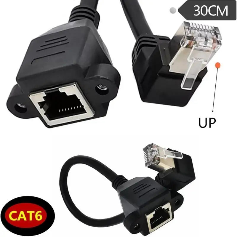 652F 90 Degree Ethernet Cable Left Right Up Down Bend Line Space Zpaxo