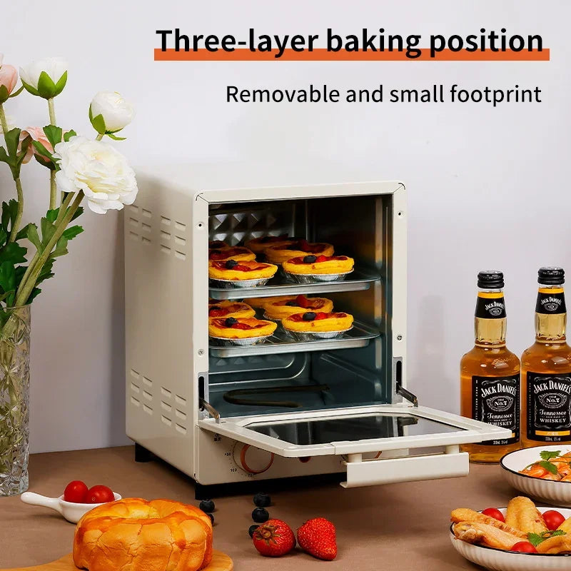 12L Large Capacity Electric Air Fryer Toaster Oven Mechanical Household Kitchen 360° Baking Convection Oven Oil-Free Deep Fryer Zpaxo