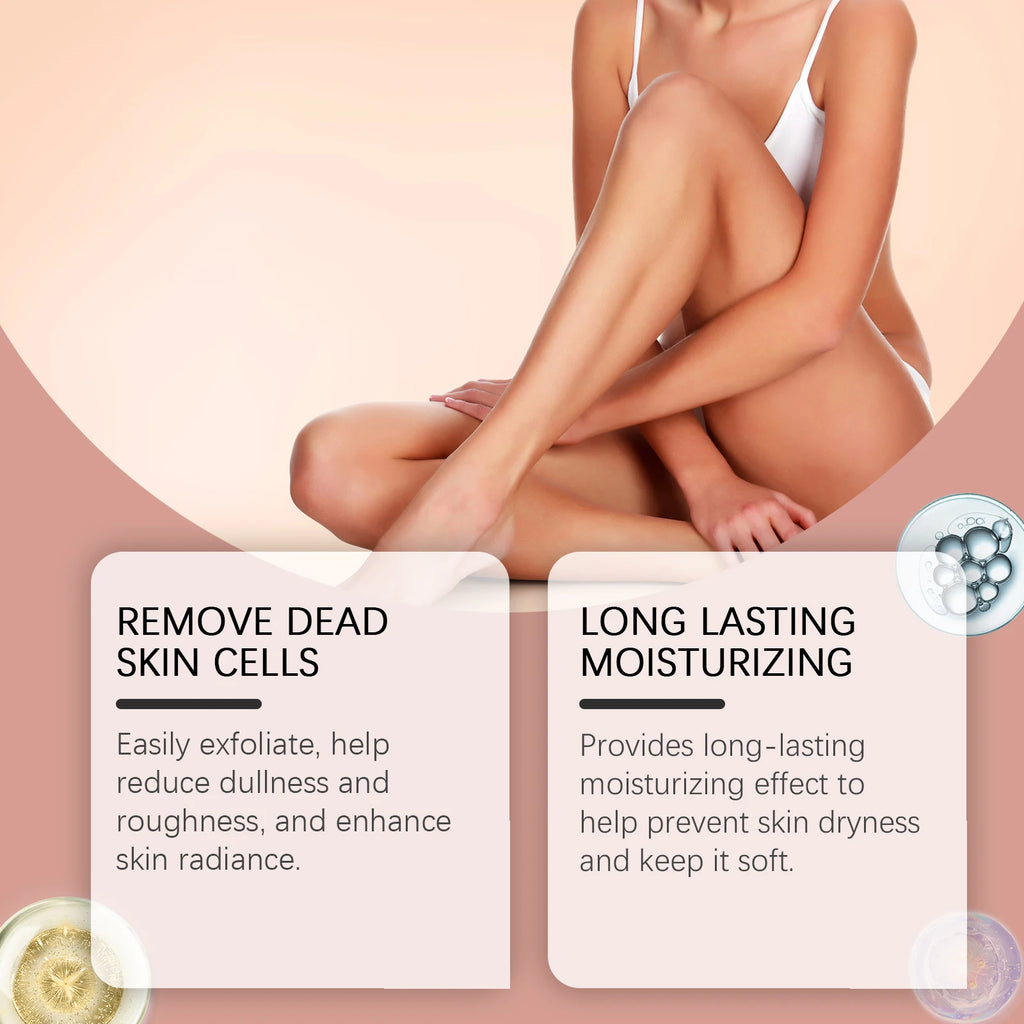 Honey Peach Body Scrub – Exfoliating & Brightening Skin Cleanser Body Scrub Zpaxo