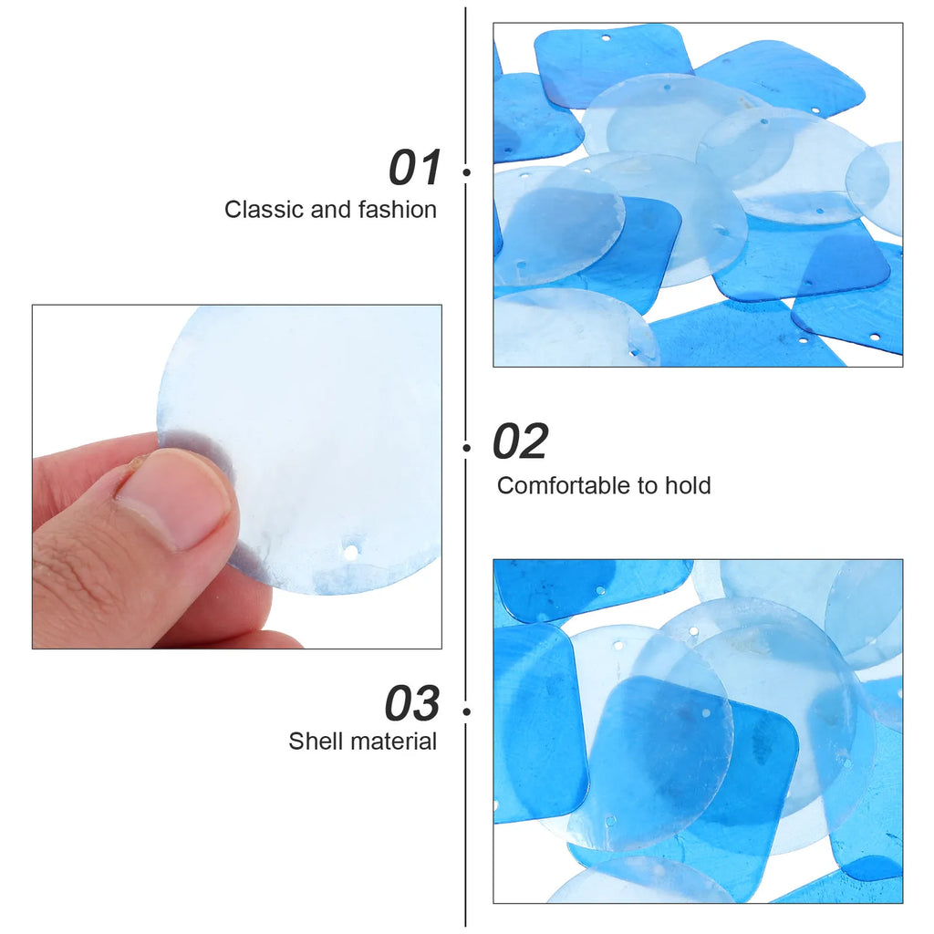 Square Round Natural Shell DIY Craft Making Pendant Dream Catcher