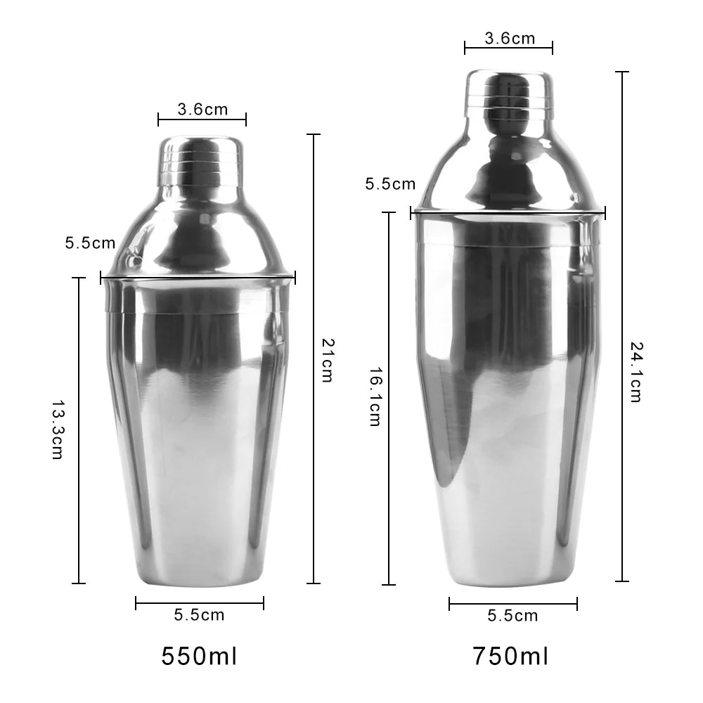 Professional Boston Martini Cocktail Wine Mixer Stainless Steel