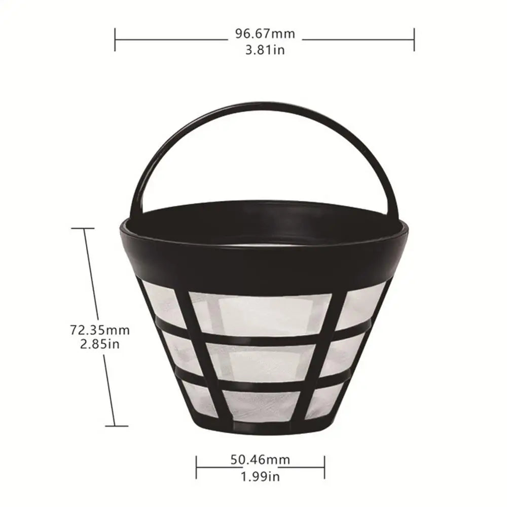 Reusable Coffee Filter Basket Cone Shape Fine Mesh Strainer Cup Maker