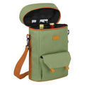 Insulated Wine Carrier Bag – Crossbody Cooler for Travel Insulated Wine Bag Zpaxo Green