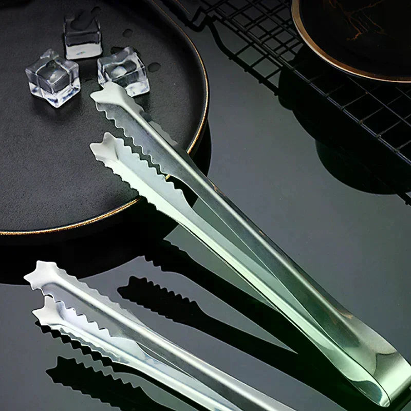 Stainless Steel Kitchen Food Meat Non-slip Non-stick Steak Clamp Zpaxo