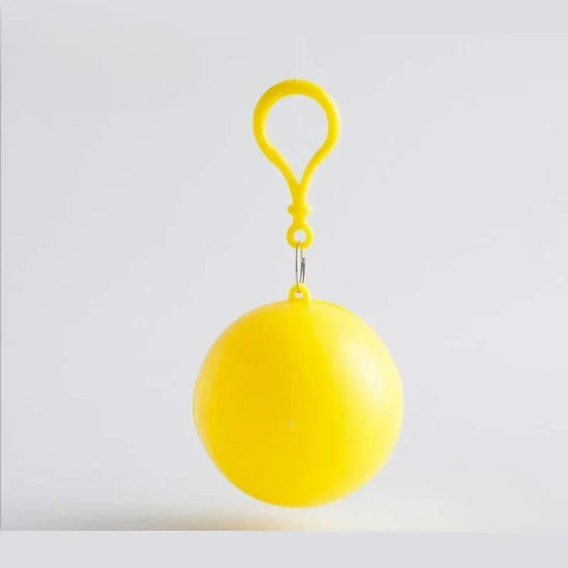 Hot Waterproof Raincoat Ball Disposable Raincoats Transparent Rain Cover Emergency Coat for Traveling Camping Outdoor Sport Zpaxo YELLOW 90X120cm