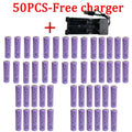 2026 New 18650 Battery 3.7V 2000mAh Li-ion Rechargeable Battery Is Suitable for Toys, Flashlights, Tool Batteries, Etc. Zpaxo 50PCS-Free charger 3.7 V