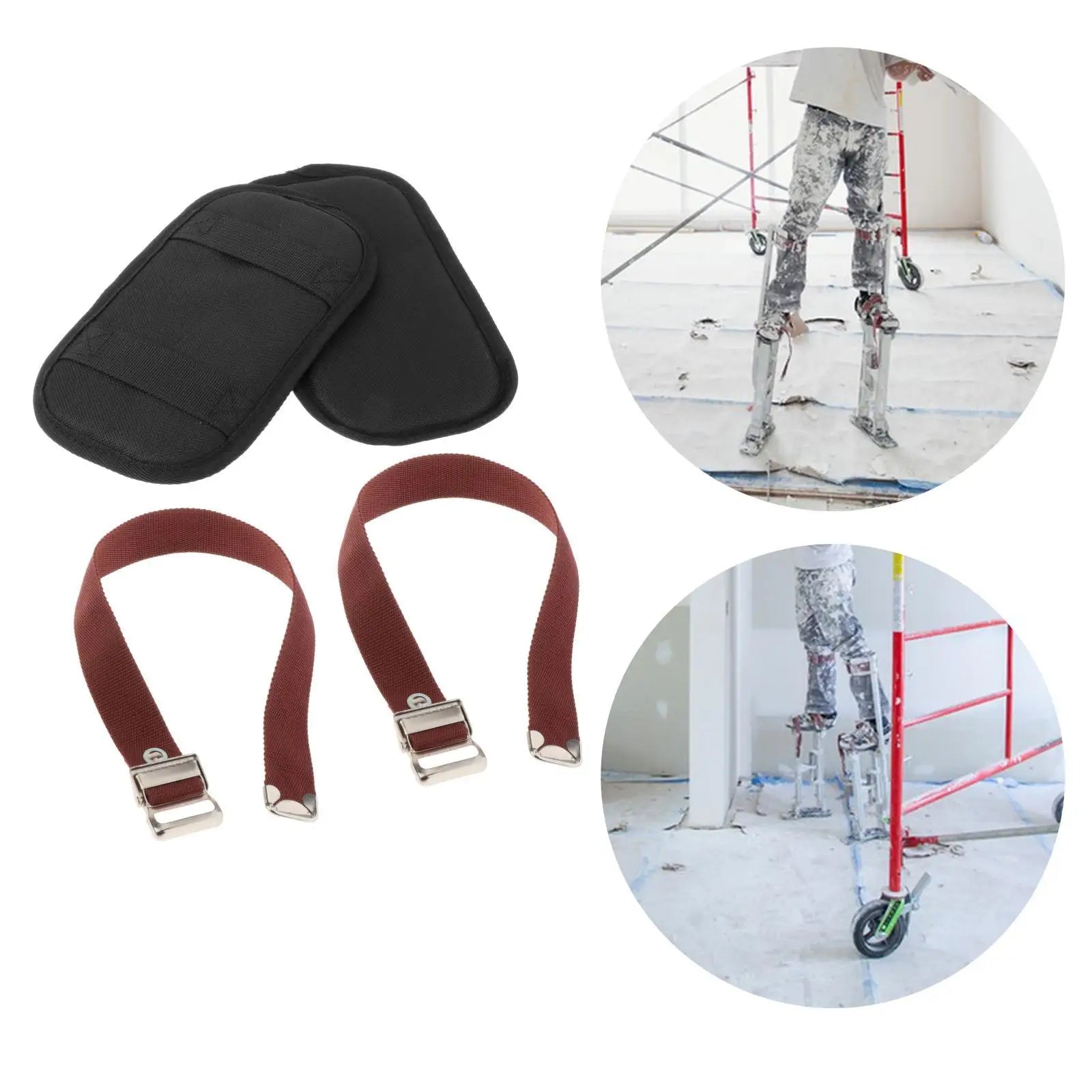 Drywall Stilt Replacement Parts – Leg Strap & Pad Kit Stilt Replacement Kit Zpaxo Pad 2pcs Strap 2pcs
