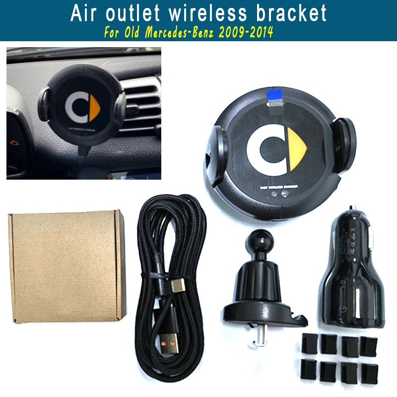 Auto-Clamping Qi Wireless Car Mount – Mercedes Smart 453 & 451