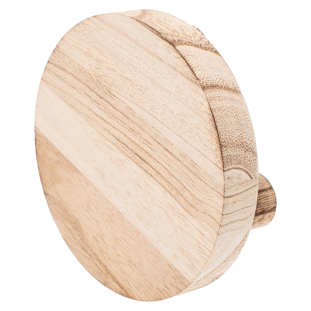 Small Wooden Plant Stand Indoor Round Rustic Wood Display Stand for Succulents Plants Bathroom Toiletries Perfume Organizer