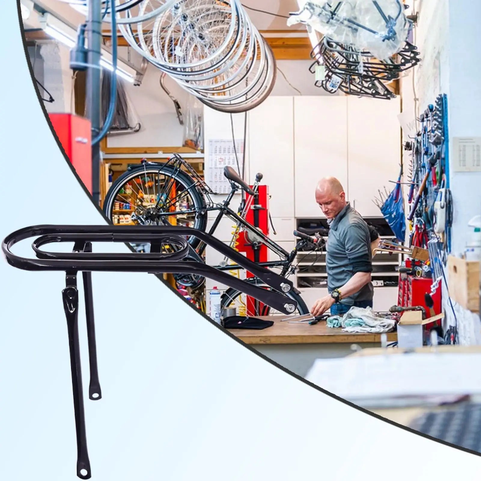 Rack Back Bike Rear Mount Carrier Luggage Lightweight Pannier