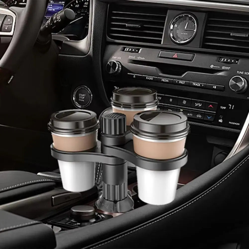 3in1 Car Drink Holder Adjustable 360 Degree Rotating Auto Cup Holder Vehicle Mounted Multifunctional Rotating Cup Holder Zpaxo