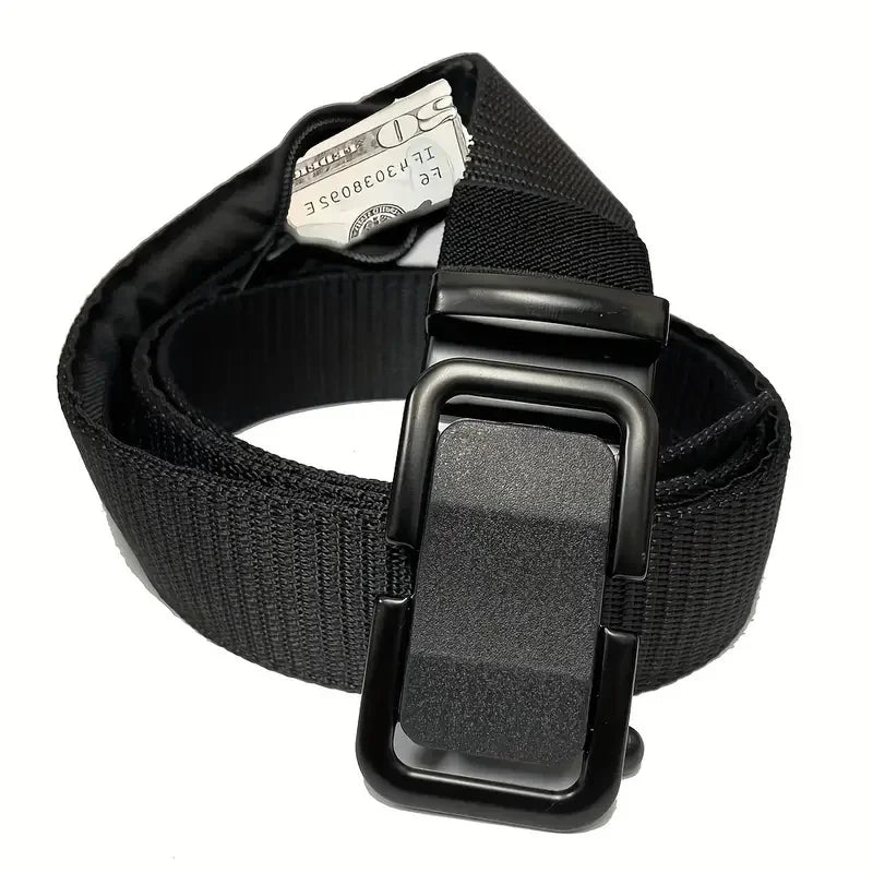 Travel security insurance anti-theft invisible money-hiding belt with hidden zipper, wallet belt and waist pouch Zpaxo