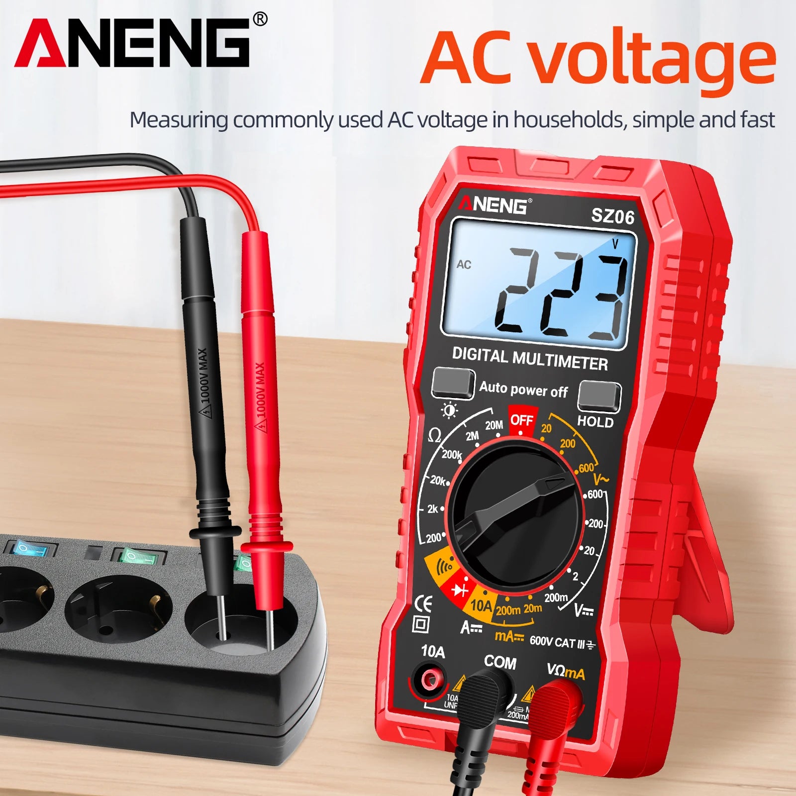 ANENG SZ06 Smart Digital Multimeter Multifunctional AC DC Voltage