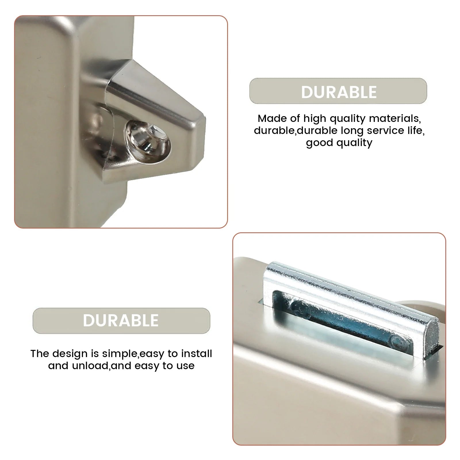 10Pcs Push Button Latch Keyless Cupboard Locks Elegant Cabinet Door Catch Decorative Push Button Latch Door Catch for RV Drawer Zpaxo