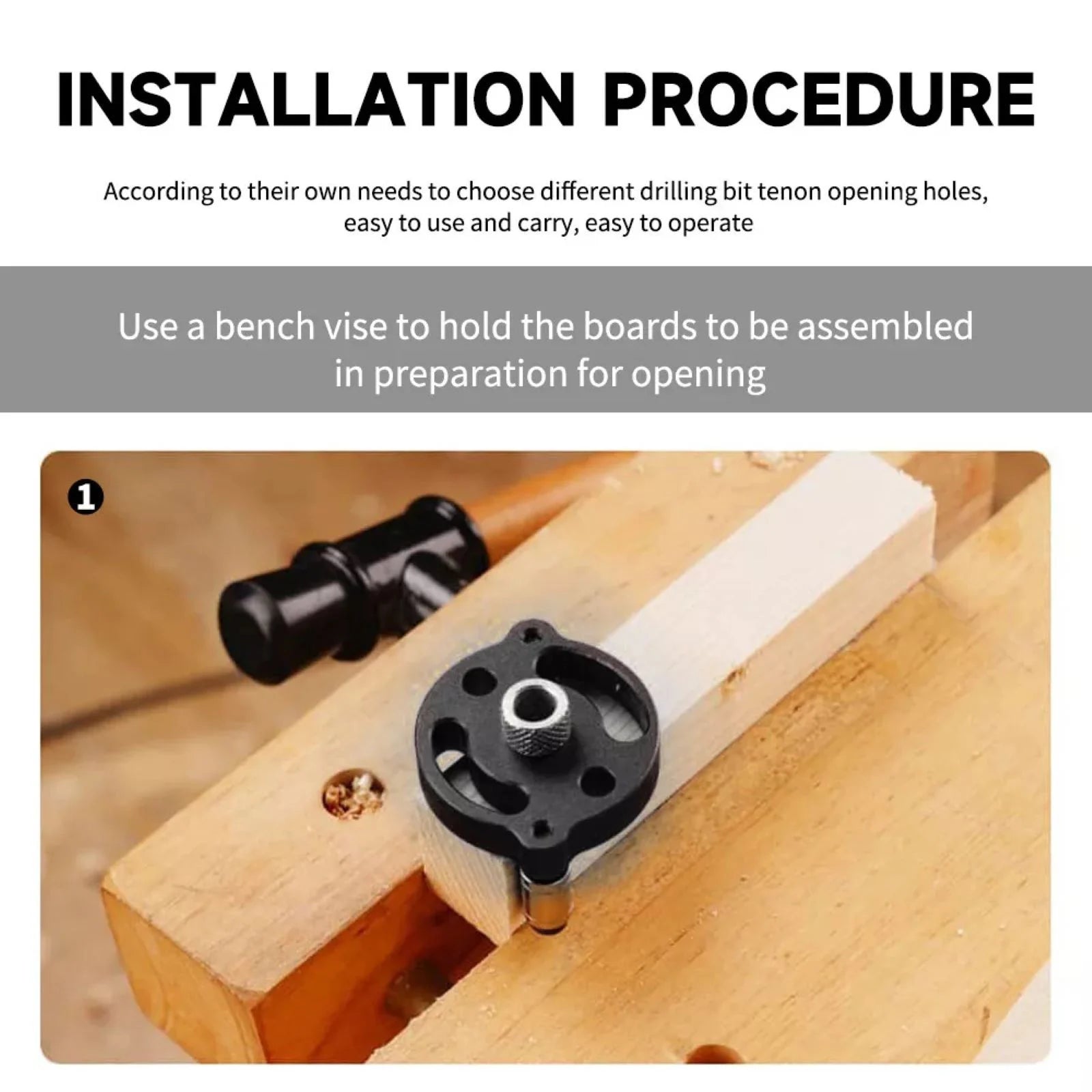 Dowel Jig Self Centering Drill Guide Locator Steel Bushing