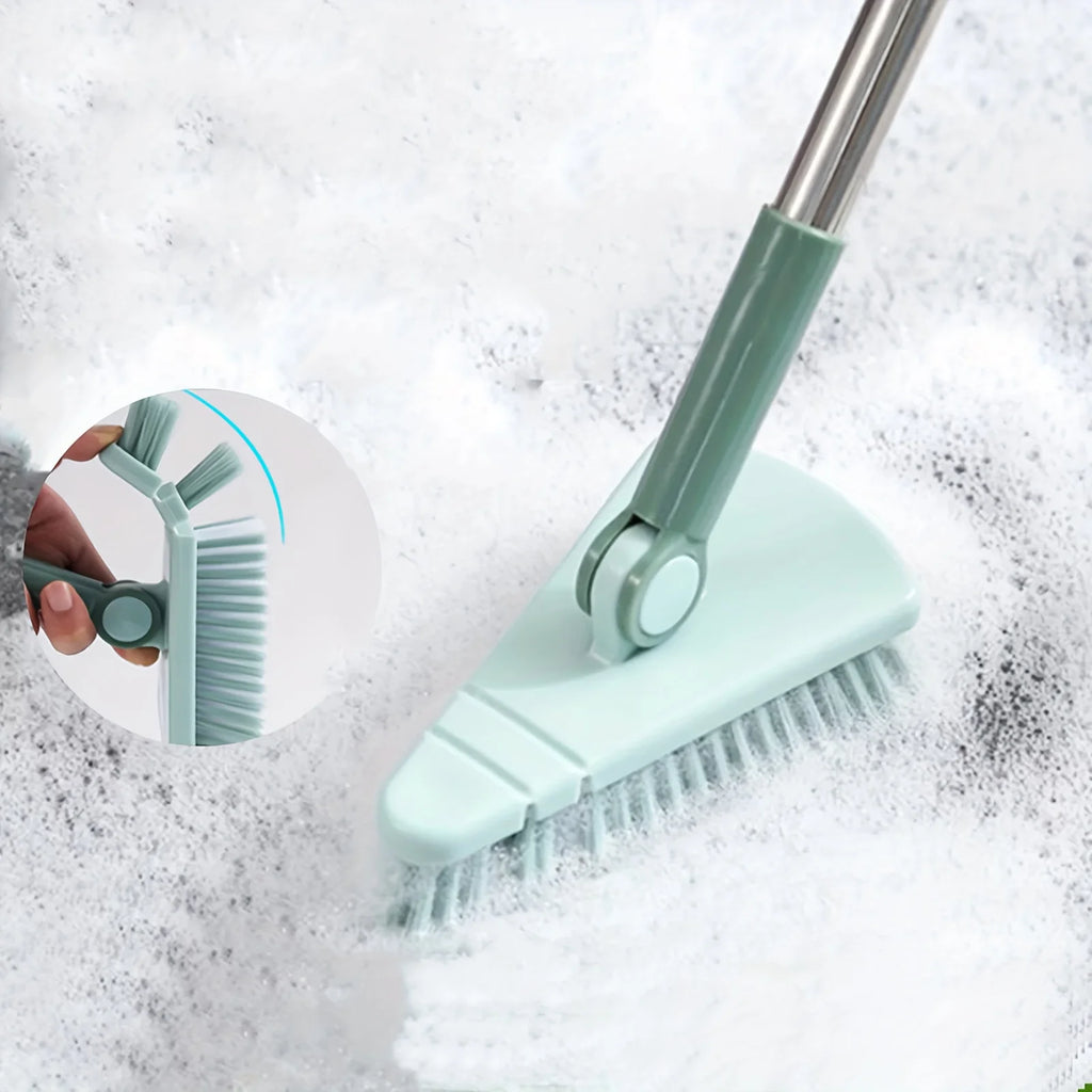 Triangle Floor Brush Long Handle Detachable Bathtub Gaps Bathroom