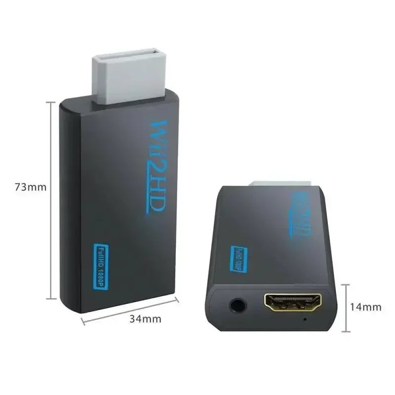 for Wii To HDMI-compatible Adapter Converter 3.5mm Audio For PC HDTV Monitor 1080P 720P Wii2 To HDMI WII2HDMI Converter Adapter Zpaxo