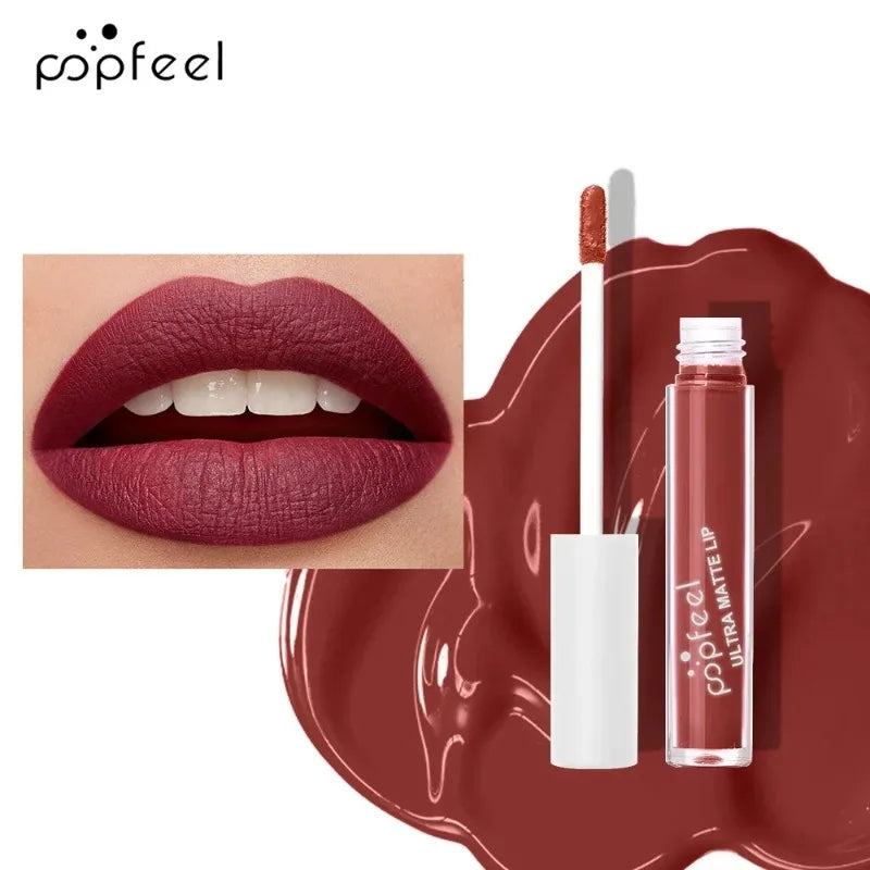 Punk Matte Black Liquid Lipstick Waterproof Long Lasting Party Lip