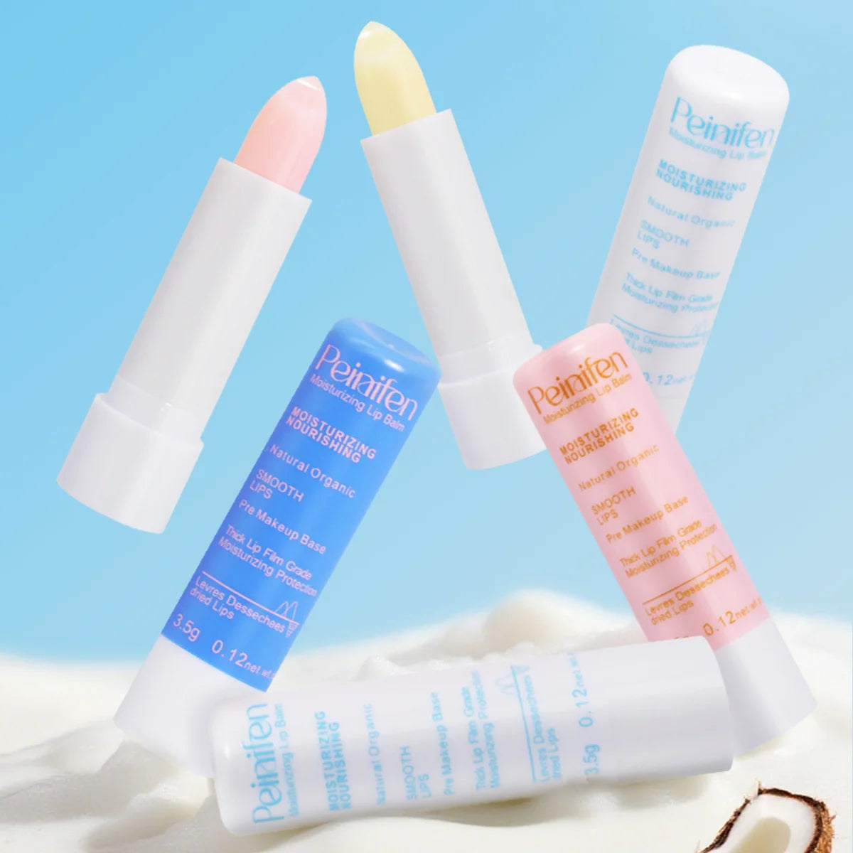 Three Pack Lip Balm Lasting Moisturizing and Moisturizing Lip Kit Zpaxo