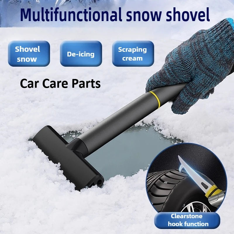 Car Ice Scraper Windshield Snow Removal Shovel Ice Breaker Snow Remover Cleaning Glass Brush TPU Winter Snow Brush Shovel Tool Zpaxo