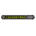 Night Noctilucent Parking Stop Sign Car Park Supplies Luminous Phone Zpaxo black
