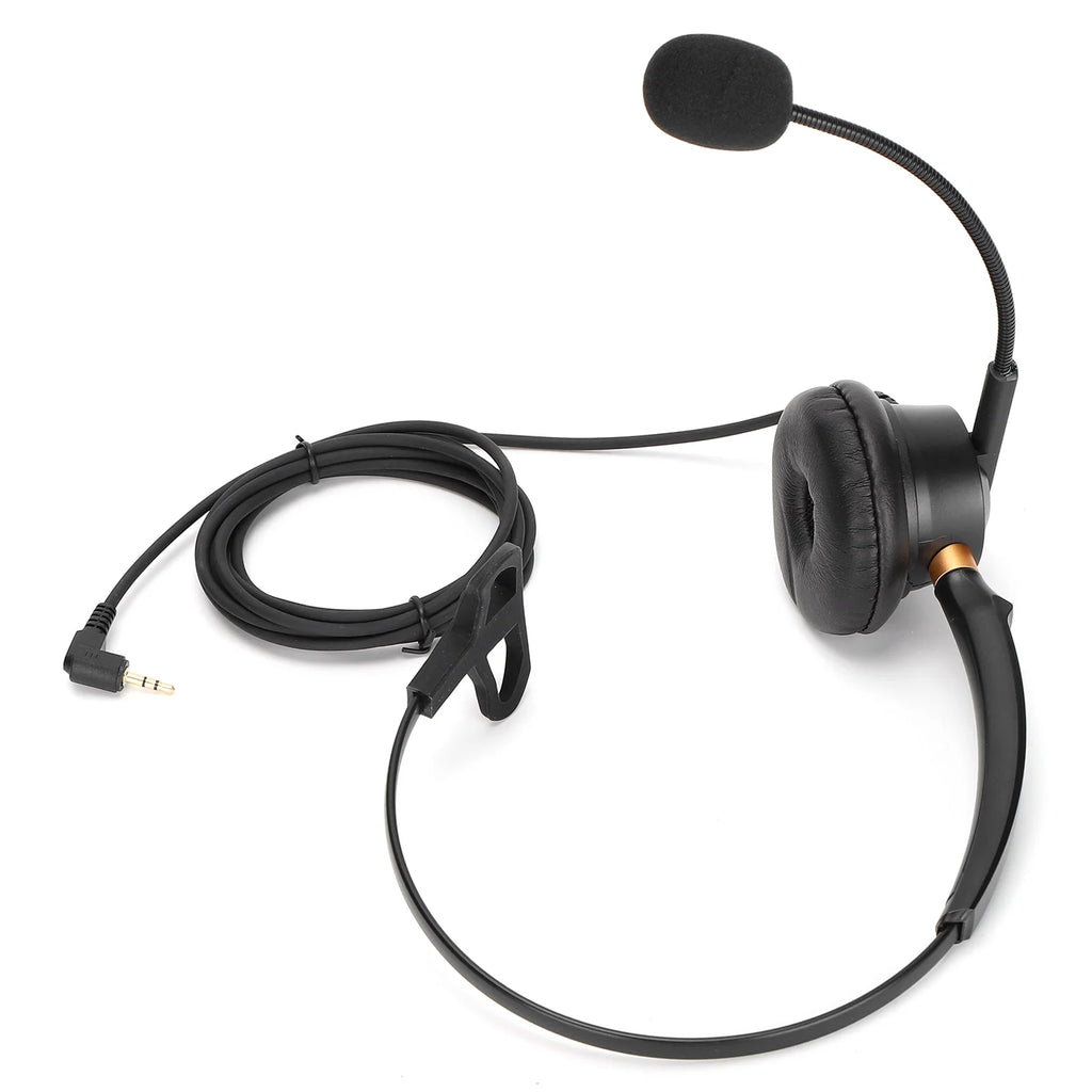 H600 2 5 Telephone Headset Single Ear Customer Service Headphone