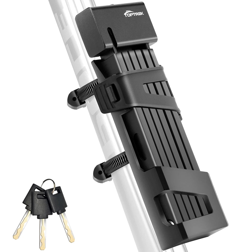 Foldable Bicycle Lock Stainless Steel Folding Bicycle Lock Waterproof Anti-Shear Anti-Theft Lock for Road Mountain Bike Motorcyc Zpaxo Lock