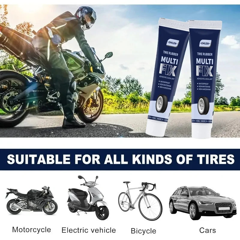 SUITU Tire Repair Gel – Non-Corrosive Rubber Adhesive for Tyres