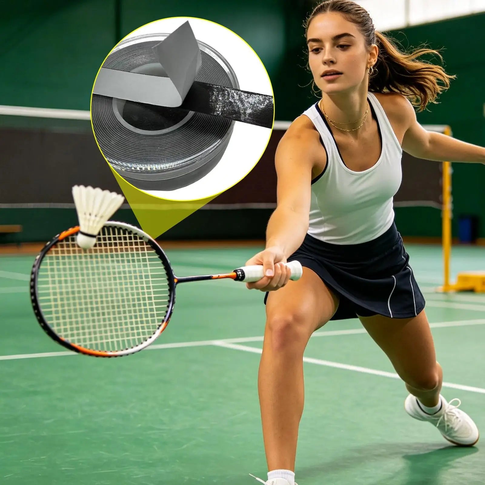 Tungsten Weighted Tape Cuttable Adhesive Racket Balance Strips Tennis